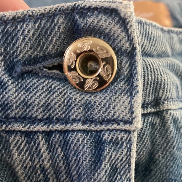 NWOT Blumarine Blue Lace Trim Distressed Skinny Jeans💙🤍💙 - Picture 3 of 13